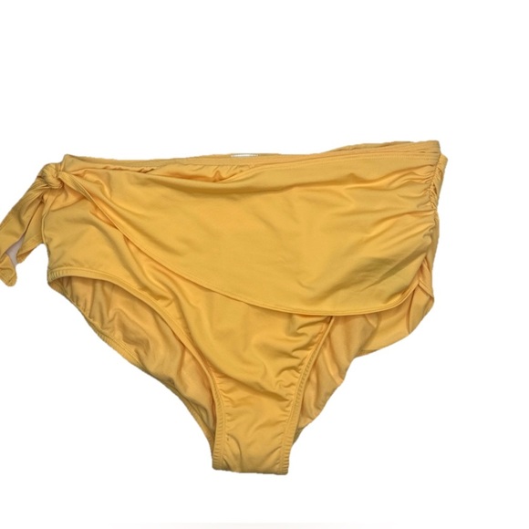 Kona Sol Women's Sash Tie High Waist Medium Coverage Bikini Bottom Size XL (16) - Picture 1 of 13